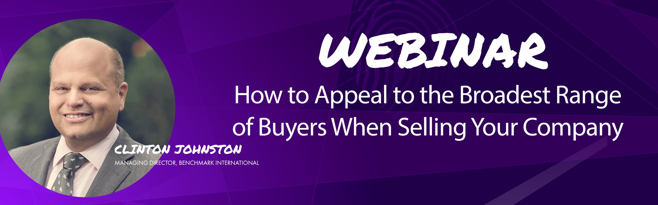Range of Buyers when Selling Your Company Webinar
